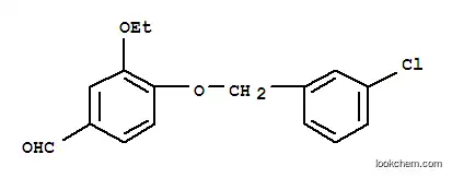 Molecular Structure of 384857-22-1 (4-[(3-CHLOROBENZYL)OXY]-3-ETHOXYBENZALDEHYDE)