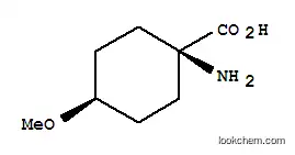 Molecular Structure of 387825-54-9 (Cyclohexanecarboxylic acid, 1-amino-4-methoxy-, cis- (9CI))