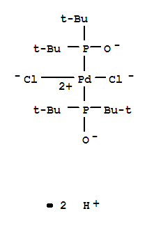 Palladate(2-),bis[bis(1,1-dimethylethyl)phosphinito-kP]dichloro-, hydrogen (1:2)