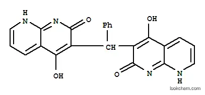 Molecular Structure of 401938-32-7 (1,8-Naphthyridin-2(1H)-one,3,3-(phenylmethylene)bis[4-hydroxy-(9CI))