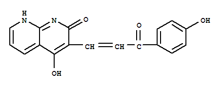 1,8-NAPHTHYRIDIN-2(1H)-ONE,4-HYDROXY-3-[3-(4-HYDROXYPHENYL)-3-OXO-1-ALLYL]-CAS