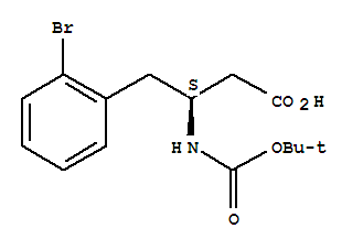 (2S)-3-amino-4-(2-bromophenyl)-2-[(2-methylpropan-2-yl)oxycarbonyl]butanoic acid