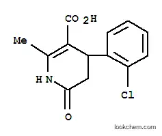 Molecular Structure of 423120-06-3 (4-(2-Chlorophenyl)-1,4,5,6-tetrahydro-2-methyl-6-oxo-3pyridinecarboxylic acid)