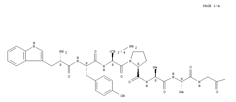 L-Leucine,L-tryptophyl-L-tyrosyl-L-lysyl-L-prolyl-L-alanyl-L-alanylglycyl-L-histidyl-L-seryl-L-seryl-L-tyrosyl-L-seryl-L-valylglycyl-L-arginyl-L-alanyl-L-alanylglycyl-L-leucyl-L-leucyl-L-serylglycyl-
