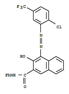 2-Naphthalenecarboxamide,4-[2-[2-chloro-5-(trifluoromethyl)phenyl]diazenyl]-3-hydroxy-N-phenyl-