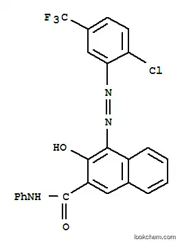 Molecular Structure of 440-29-9 (4-[[2-chloro-5-(trifluoromethyl)phenyl]azo]-3-hydroxy-N-phenylnaphthalene-2-carboxamide)