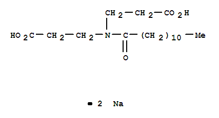 b-Alanine, N-(2-carboxyethyl)-N-(1-oxododecyl)-, disodium salt