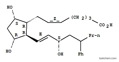 Molecular Structure of 55582-75-7 (17-phenylprostaglandin F2alpha)