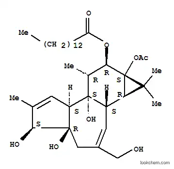 Molecular Structure of 56937-68-9 (phorbolol myristate acetate)