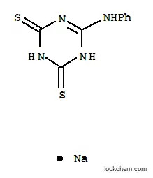 Molecular Structure of 57343-38-1 (1,3,5-Triazine-2,4(1H,3H)-dithione,6-(phenylamino)-, monosodium salt)