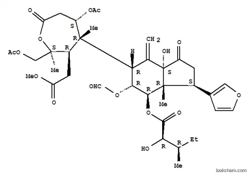 Molecular Structure of 57672-91-0 (PRIEURIANIN FROM GUAREA TRICHILIOIDES)