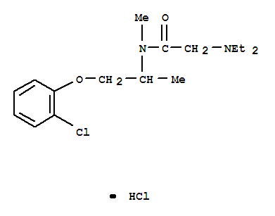 Acetamide,N-[2-(2-chlorophenoxy)-1-methylethyl]-2-(diethylamino)-N-methyl-, hydrochloride(1:1)