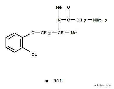 Molecular Structure of 102585-43-3 (2-{[1-(2-chlorophenoxy)propan-2-yl](methyl)amino}-N,N-diethyl-2-oxoethanaminium chloride)