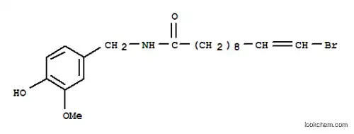 Molecular Structure of 102613-03-6 (11-BROMO-N-VANILLYL-10-UNDECENAMIDE)