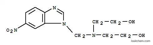 Molecular Structure of 103248-17-5 (Ethanol,2,2'-[[(6-nitro-1H-benzimidazol-1-yl)methyl]imino]bis-)