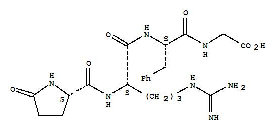 Molecular Structure of 103487-46-3 (Glycine,5-oxo-L-prolyl-L-arginyl-L-phenylalanyl- (9CI))