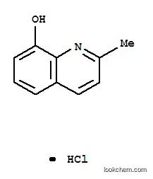 Molecular Structure of 10352-27-9 (2-methylquinolin-8-ol hydrochloride)
