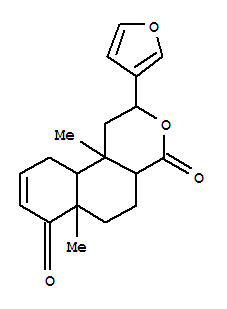 Molecular Structure of 10404-51-0 (2H-Naphtho[2,1-c]pyran-4,7-dione,2-(3-furanyl)-1,4a,5,6,6a,10,10a,10b-octahydro-6a,10b-dimethyl-,(2S,4aR,6aR,10aS,10bS)- (9CI))