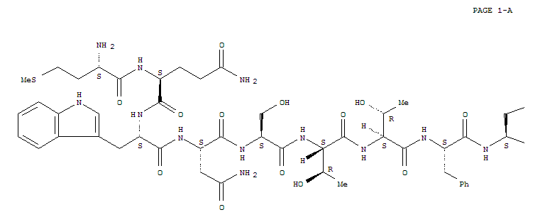 Glycine,L-methionyl-L-glutaminyl-L-tryptophyl-L-asparaginyl-L-seryl-L-threonyl-L-threonyl-L-phenylalanyl-L-histidyl-L-glutaminyl-L-threonyl-L-leucyl-L-glutaminyl-L-a-aspartyl-L-prolyl-L-arginyl-L-valy