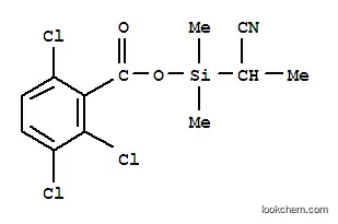 Molecular Structure of 106864-99-7 ((1-cyanoethyl)(dimethyl)silyl 2,3,6-trichlorobenzoate)