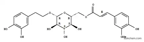 Molecular Structure of 110978-96-6 (b-D-Glucopyranoside,2-(3,4-dihydroxyphenyl)ethyl,6-[(2E)-3-(4-hydroxy-3-methoxyphenyl)-2-propenoate])