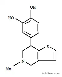 Molecular Structure of 112806-09-4 (4-[(4,5,6,7-Tetrahydro-5-methylthieno[3,2-c]pyridin)-7-yl]-1,2-benzenediol)