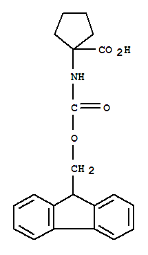Molecular Structure of 117322-30-2 (1-(Fmoc-amino)cyclopentanecarboxylic acid)