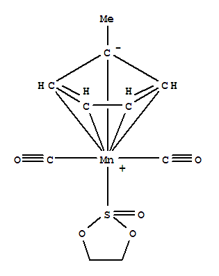 Molecular Structure of 12152-97-5 (Manganese,dicarbonyl(1,3,2-dioxathiolane 2-oxide-S)[(1,2,3,4,5-h)-1-methyl-2,4-cyclopentadien-1-yl]-(9CI))