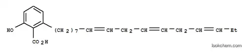 Molecular Structure of 124576-72-3 (2-[(8E,11E,14E)-heptadeca-8,11,14-trien-1-yl]-6-hydroxybenzoic acid)