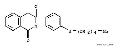 Molecular Structure of 126070-00-6 (2-[3-(pentylsulfanyl)phenyl]isoquinoline-1,3(2H,4H)-dione)