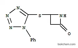 Molecular Structure of 129001-80-5 (4-[(1-phenyl-1H-tetrazol-5-yl)sulfanyl]azetidin-2-one)