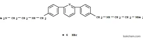 Molecular Structure of 131407-85-7 (1,2-Ethanediamine,N,N''-[2,6-pyridinediylbis(4,1-phenylenemethylene)]bis[N',N'-dimethyl-,tetrahydrobromide (9CI))