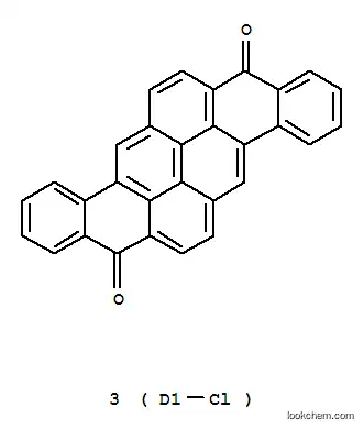 Molecular Structure of 1324-34-1 (trichloropyranthrene-8,16-dione)