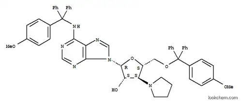 9-{3-deoxy-5-O-[(4-methoxyphenyl)(diphenyl)methyl]-3-(pyrrolidin-1-yl)-beta-D-arabinofuranosyl}-N-[(4-methoxyphenyl)(diphenyl)methyl]-9H-purin-6-amine