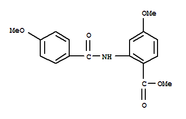 Benzoic acid,4-methoxy-2-[(4-methoxybenzoyl)amino]-, methyl ester