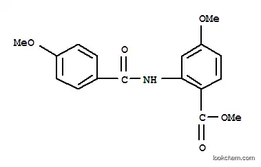 Molecular Structure of 136945-66-9 (methyl 4-methoxy-2-[(4-methoxybenzoyl)amino]benzoate)