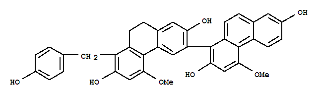 [1,3'-Biphenanthrene]-2,2',7,7'-tetrol,9',10'-dihydro-8'-[(4-hydroxyphenyl)methyl]-4,5'-dimethoxy-