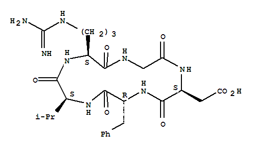 Cyclo(L-arginylglycyl-L-a-aspartyl-D-phenylalanyl-L-valyl)
