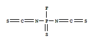 Molecular Structure of 14526-11-5 (Phosphine sulfide,fluorodiisothiocyanato-)