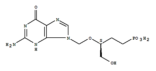 Molecular Structure of 151006-33-6 (Phosphonic acid,[(3S)-3-[(2-amino-1,6-dihydro-6-oxo-9H-purin-9-yl)methoxy]-4-hydroxybutyl]-(9CI))