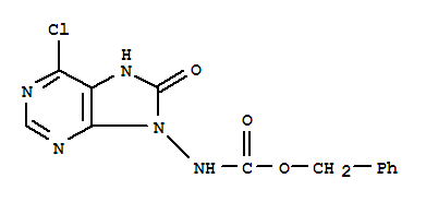 9H-Purine-9-carbamicacid, 6-chloro-7,8-dihydro-8-oxo-, benzyl ester (8CI) cas  15206-32-3