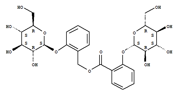 Benzoic acid, 2-(b-D-glucopyranosyloxy)-, [2-(b-D-glucopyranosyloxy)phenyl]methylester