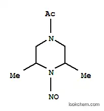 Molecular Structure of 101831-59-8 (1-(3,5-dimethyl-4-nitrosopiperazin-1-yl)ethanone)