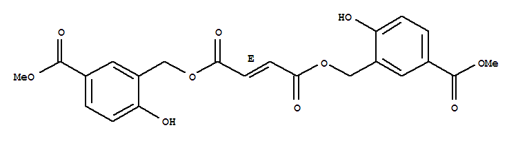 2-Butenedioic acid(2E)-, bis[[2-hydroxy-5-(methoxycarbonyl)phenyl]methyl] ester (9CI)