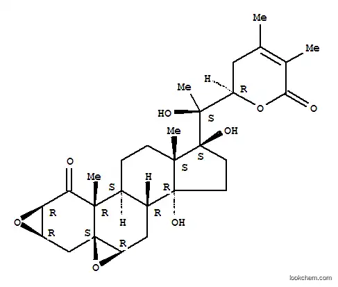 Ergost-24-en-26-oicacid, 2,3:5,6-diepoxy-14,17,20,22-tetrahydroxy-1-oxo-, d-lactone, (2b,3b,5b,6b,17a,22R)- (9CI)