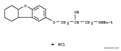 Molecular Structure of 119952-83-9 (1-(tert-butylamino)-3-(5a,6,7,8,9,9a-hexahydrodibenzo[b,d]furan-2-yloxy)propan-2-ol hydrochloride)