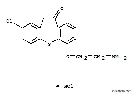 Molecular Structure of 125981-90-0 (2-chloro-6-[2-(dimethylamino)ethoxy]dibenzo[b,f]thiepin-10(11H)-one hydrochloride)