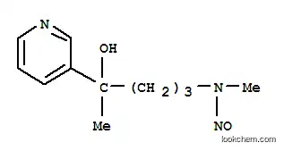 Molecular Structure of 127171-58-8 (N-(4-hydroxy-4-pyridin-3-yl-pentyl)-N-methyl-nitrous amide)