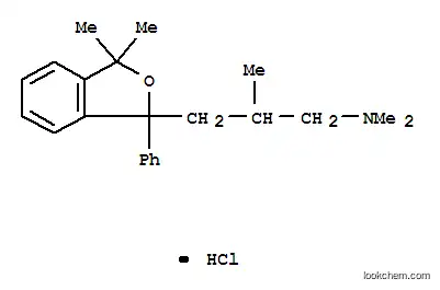 Molecular Structure of 13088-00-1 (3-(3,3-dimethyl-1-phenyl-1,3-dihydro-2-benzofuran-1-yl)-N,N,2-trimethylpropan-1-amine hydrochloride (1:1))