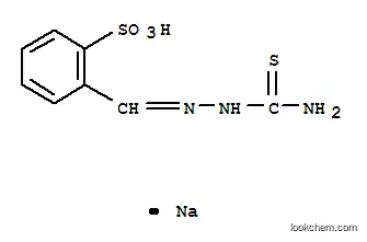 Molecular Structure of 13456-62-7 (2-[(E)-(2-carbamothioylhydrazinylidene)methyl]benzenesulfonic acid)